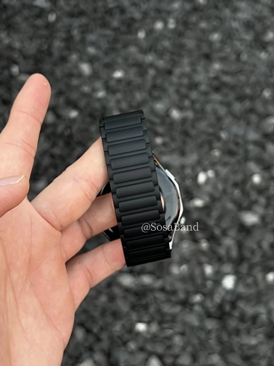 SosaBand Textured loop silicone magnetic suction suitable for Huawei watch GT5 strap gt2/3Pro/watch4