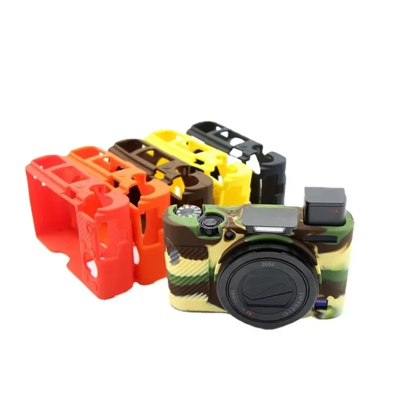 لينة سيليكون حافظة كاميرا لسوني RX100III RX100IV RX100 V VI RX100VII واقية غطاء الجسم حقيبة الجلد حافظة كاميرا