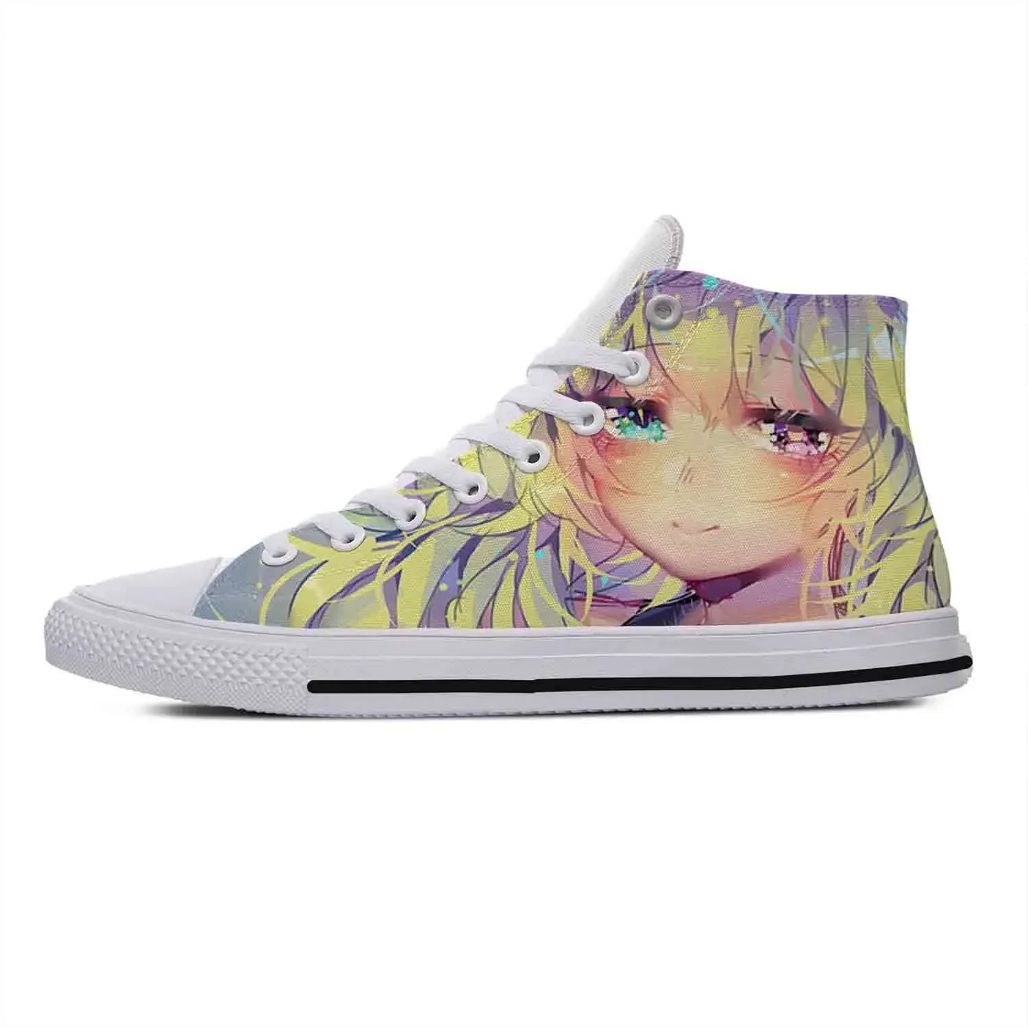 

Anime Miss Kobayashi's Dragon Maid High Top Sneakers Mens Womens Fashion Casual Canvas Running Shoes 3D Print Lightweight shoe