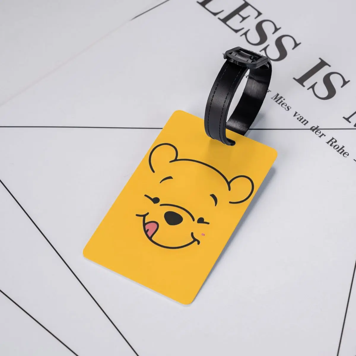 Etiqueta de bagagem personalizada Winnie The Pooh Etiquetas de bagagem personalizadas Etiqueta de identificação de capa de privacidade