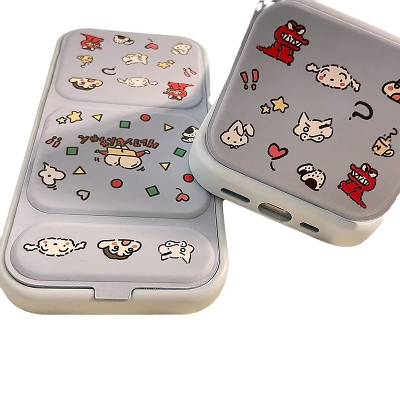 حافظة هاتف ناعمة من السيليكون مع حامل قابل للطي لهاتف آيفون 16 برو ماكس 15 14 13 غطاء حماية كرتوني #6