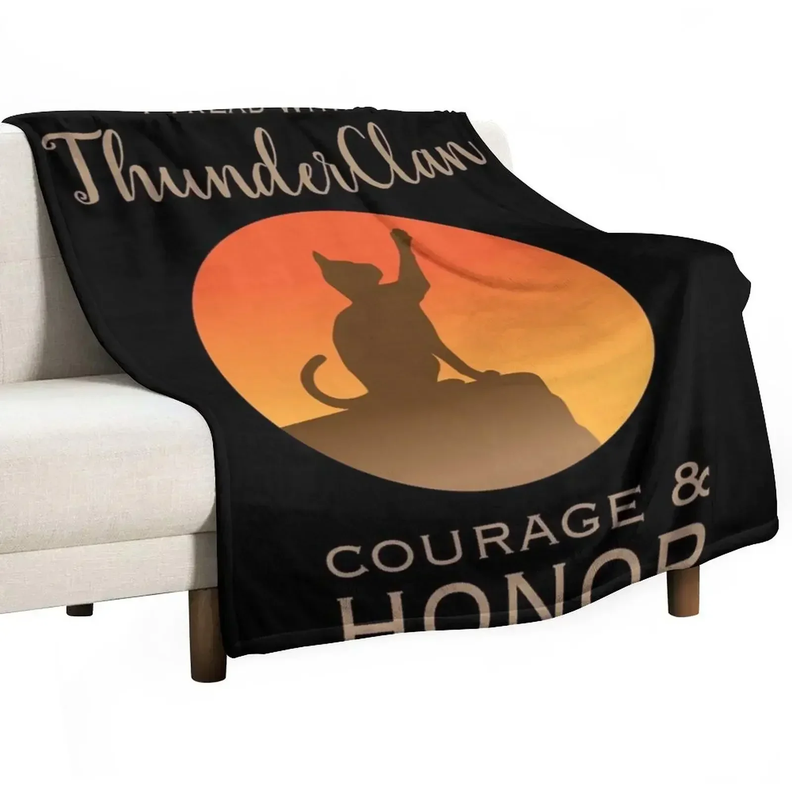 ThunderClan Pride Fitted Scoop Throw Blanket Soft Beds manga Blankets