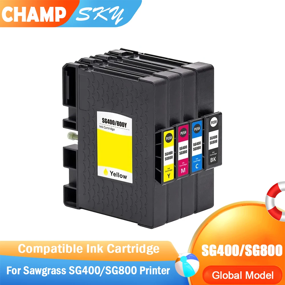 SG400 SG800 SG 400 800 Premium Color Compatible Sublimation Inkjet Ink Cartridge for Sawgrass SG400 SG800 Printer