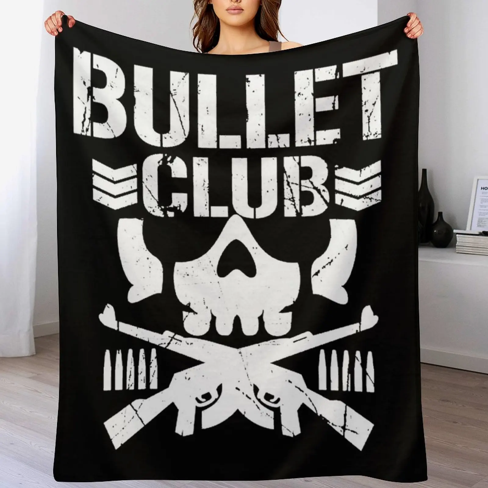 Bullet Club Throw Blanket Flannel Extra Large Throw Blankets