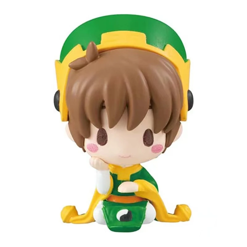 ORIGINAL BANDAI Cardcaptor Sakura Gashapon LI SYAORAN KINOMOTO SAKURA CERBERUS Anime Figuras de Ação Colete Modelo Brinquedos