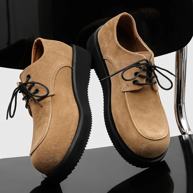 

Men's casual derby shoes High quality luxury style Work or Business Fashion daily hot selling outdoor New lace up 46 Young