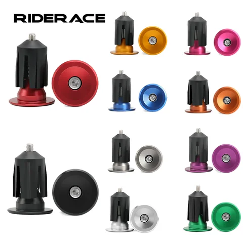 1 Pair Bike Handlebar End Plugs Aluminum Alloy MTB Road Bicycle Handle Bar End Cap Expansion Plugs BMX Cycling Accessories