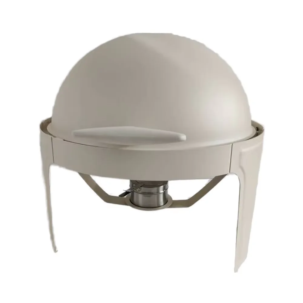 

Modern White Stainless Steel Fuel Heating Stove Luxury Full Clamshell Design for Hotel Restaurant Buffet for Hotels Restaurants