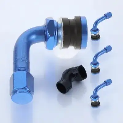 

4Pcs Aluminum Alloy No Leak Valve Stems Straight Design for Motorcycle Electric Bike Tubeless Tires Replacement