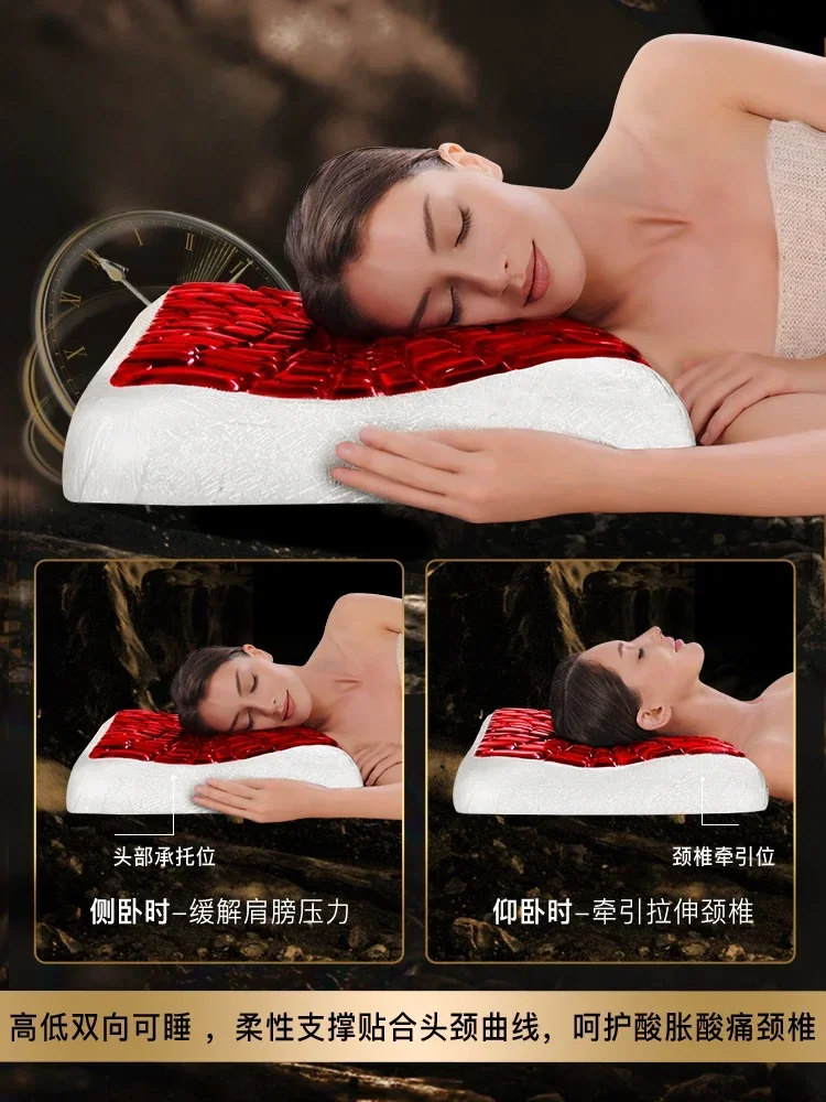 Almohada de aleta de doble efecto para hombro y cuello, soporte Cervical profundo especial para dormir