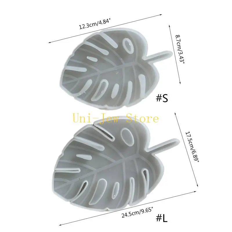 40GB Crystal Epoxy Fold Lá lưu trữ khay khuôn Khay lưu trữ Fruit Tấm trang trí