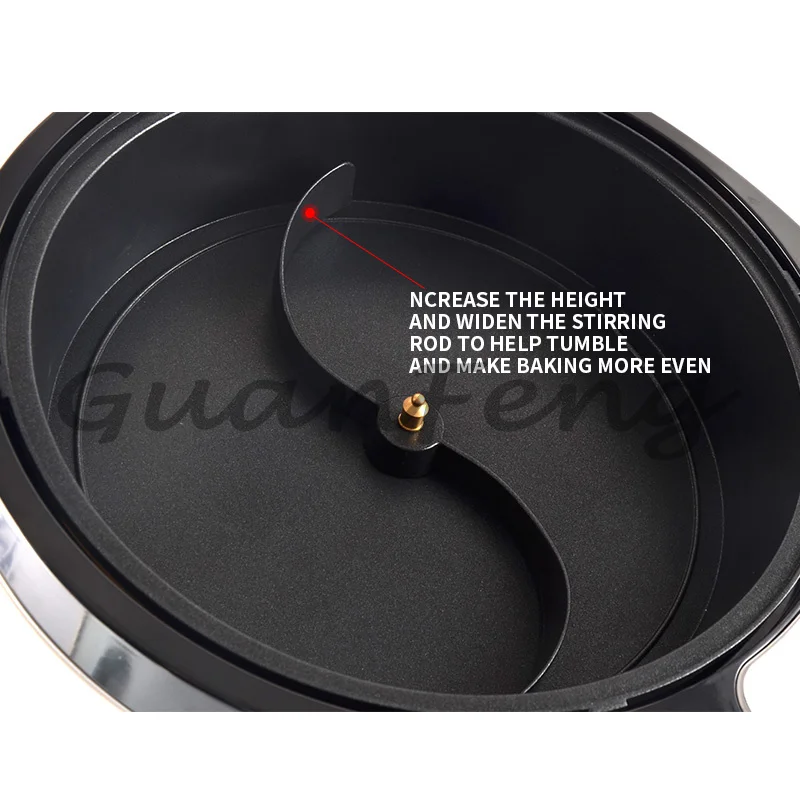 Multi‑Purpose Coffee Bean Roasting Machine With Auto‑Cooling System, 220‑240V Grain Nut Roaster for Chestnut,Sesame Stir‑Frying