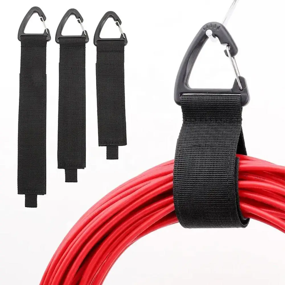 Cord Organizer Holder With Triangle Buckle Power Cord Storager Wire Manager Nylon Heavy Cord Storage Straps For Cables And Hoses