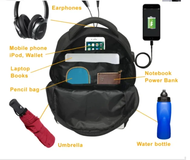 17inch Classic Mubape Super Football Star Print Backpack usb Charger Laptop Backpacks for Teenage School Bag Boys Mochila