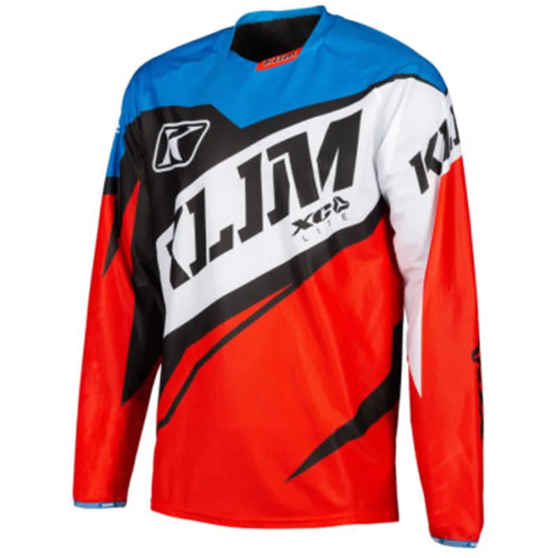 For Klim Dakar Motorcycle T-shirt Racing Men Breathable Long Sleeve Mountain Downhill Bike Clothes DH MTB Motocross Jersey