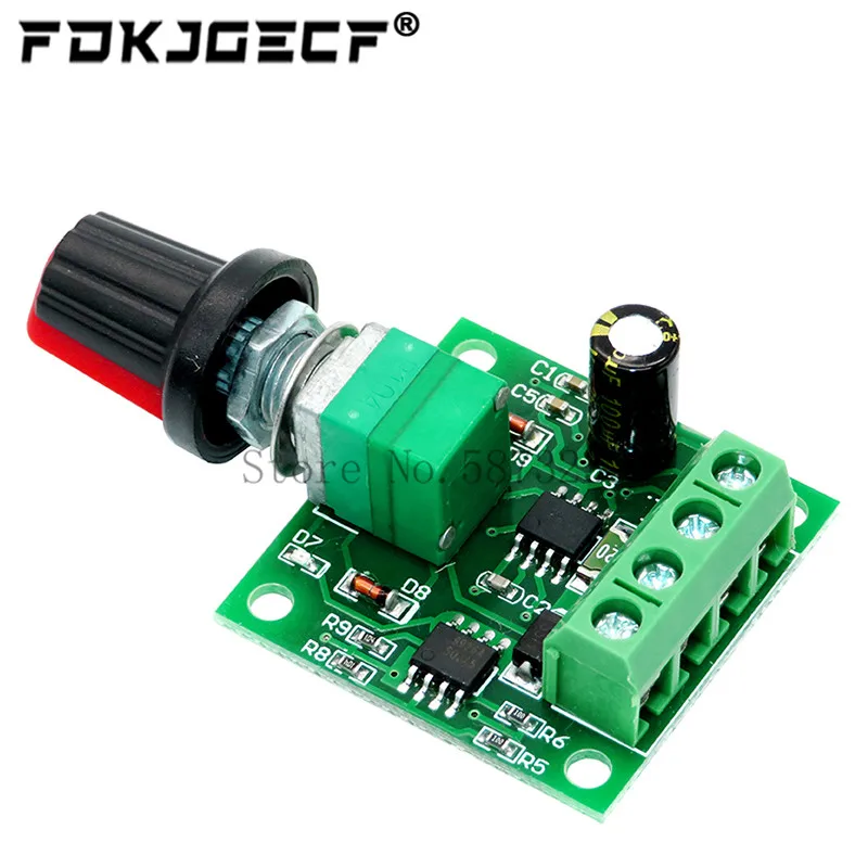 DC 1.8V 3V 5V 6V 12V 2A PWM Motor Speed Controller Low Voltage Motor Speed Control Switch PWM Adjustable Drive Module