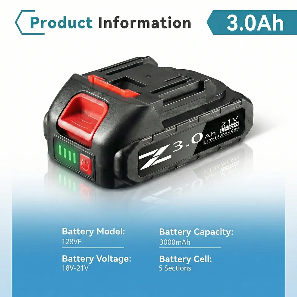 18V 21V 388VF Rechargeable Li-ion Battery 3.0Ah 6.0Ah 9.0Ah For Makita 18V LXT Power Tools Replacement Battery LED Indicator BMS