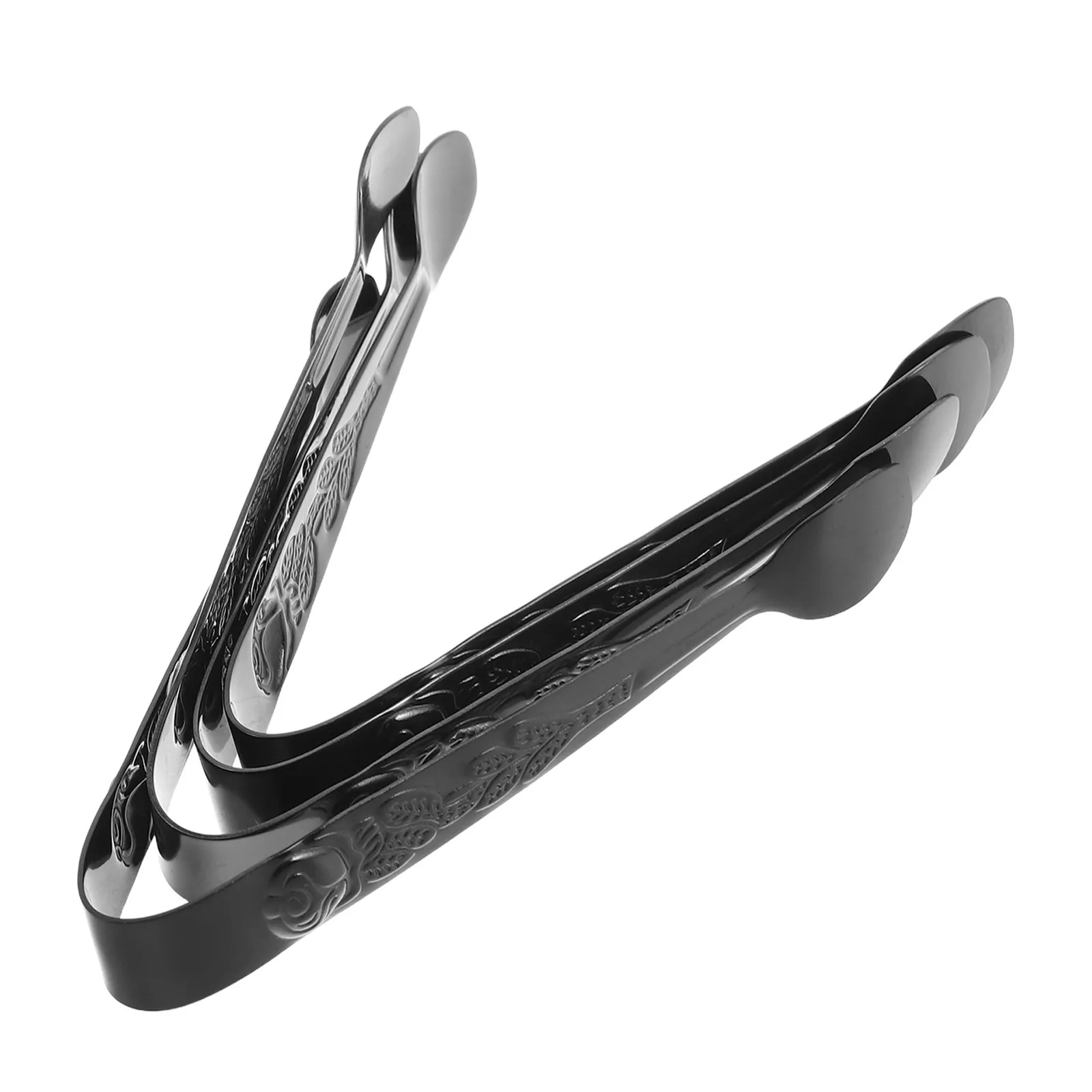 4Pcs Breakfast Cookie Tongs Stainless Steel Mini Biscuit Dipping Tongs Non Slip Handle Milk Dunking Tool for Coffee Station Cafe