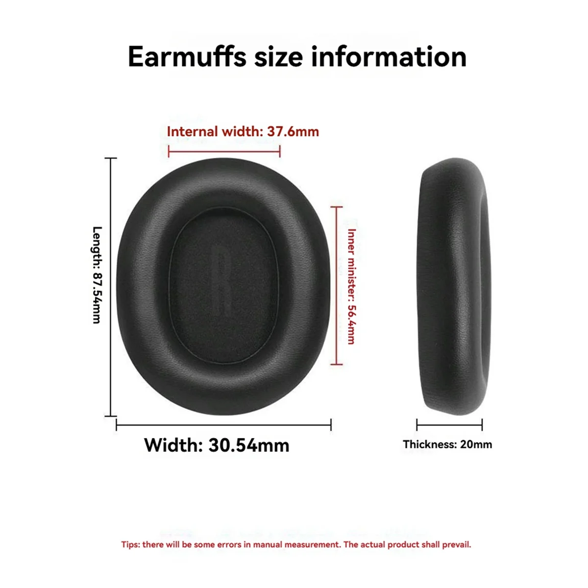 AM38M Replacement Earpads for BASEUS Bowie H1i - Soft Protein Memory Foam, Breathable Mesh Cloth Covers,Black