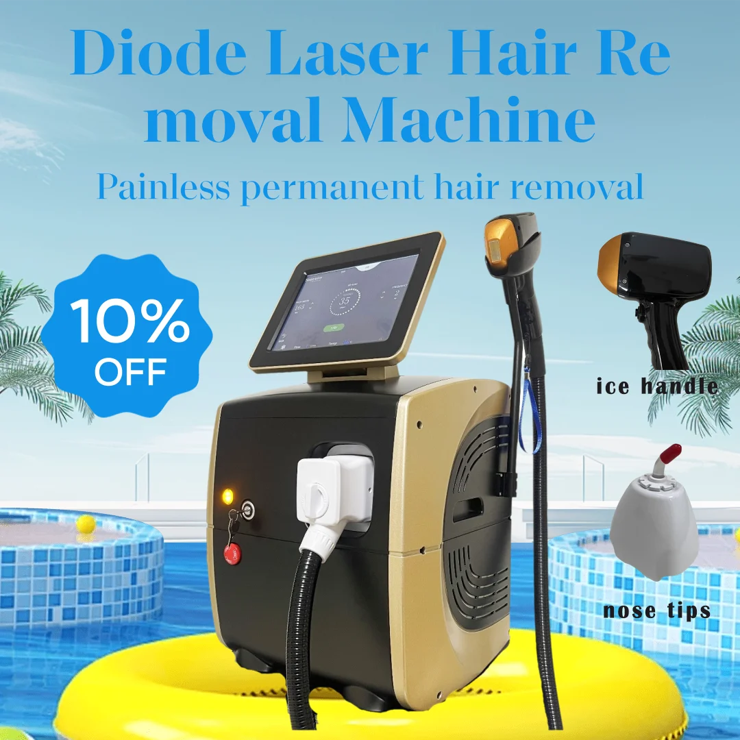 3 Wavelength 808Nm Diode Laser Hair Removal Machine Rejuvenator Painless Effective Hair Removal Machine 808 Hair Removal Machine