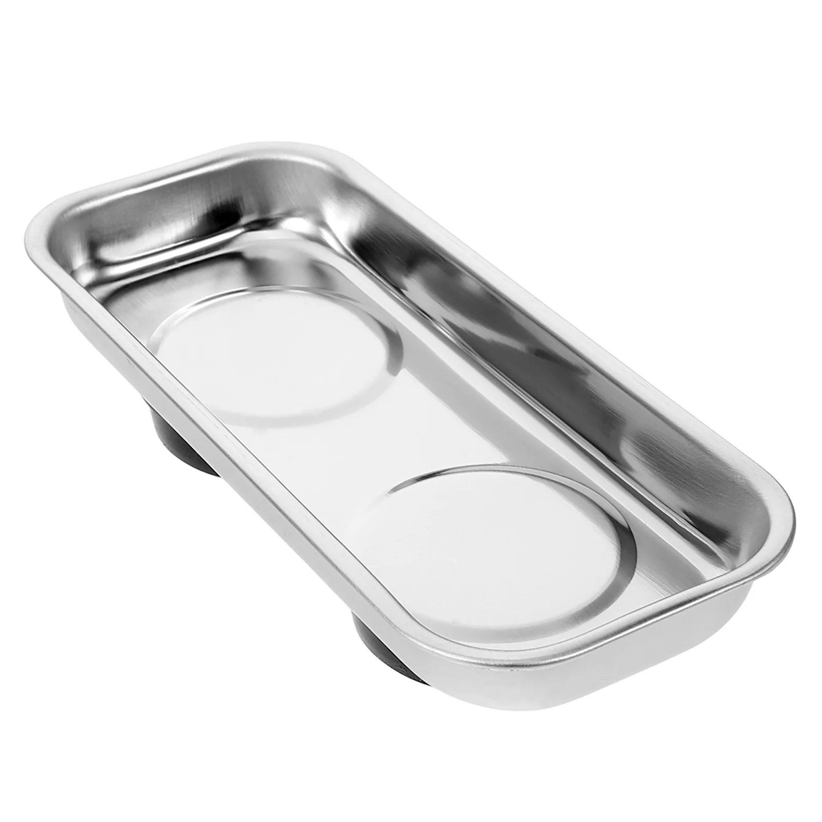 Auto Repair Tool Bowl Tray Magnetic Parts Storage Small Stainless Steel Metal Organizer