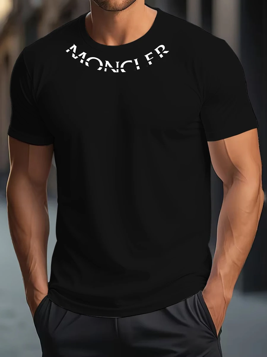 High Quality Oversized Luxury Brand 100% Cotton Print Tees Summer Harajuku For Men's/Women's Short Sleeve T-shirt image 2