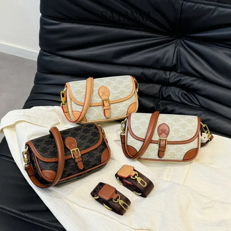 Designer Vintage Diaper Bag For Women Elegant Crossbody Handbag Luxury Brand Minimalist Chic Large Capacity Leather Tote