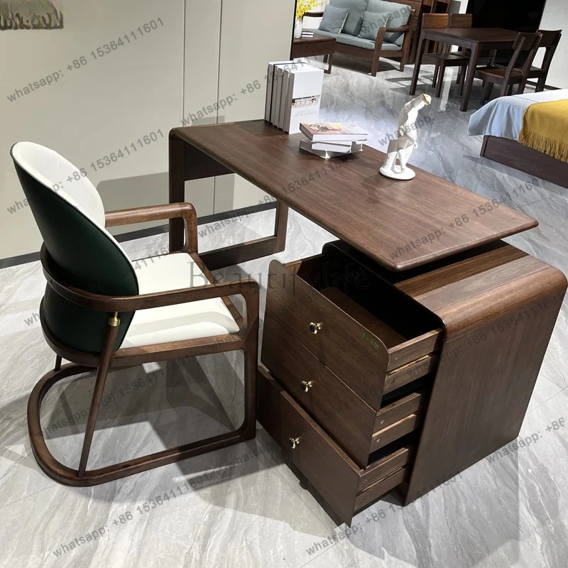 all solid wood desk desk writing table home study furniture modern simple computer desktop
