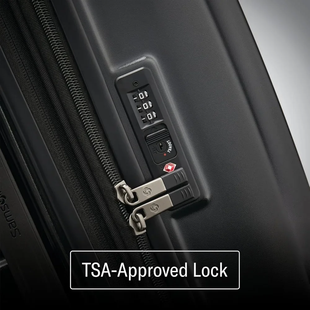 Equipaje rígido liviano de 28 pulgadas con resistencia al impacto duradera y 360 °   Ruedas giratorias Aero Trac para viajes grandes a cuadros