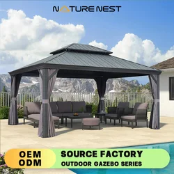 Pergola Balcony Outdoor Awning 13' X 15' Awning House Patio Backyard Deck Lawns Greenhouse Farmhouse Recreation Courtyard Garden