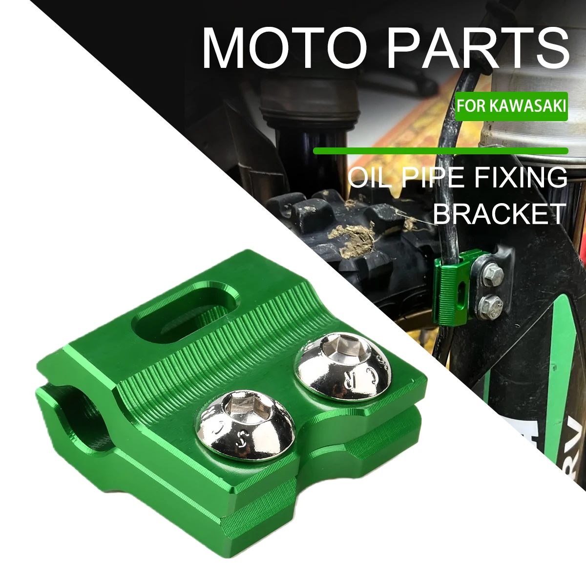 Motorcycle CNC Aluminum Allo Front Brake Ol Pipe Bracket For KAWASAKI KX 65 80 85 100 250 450 250F 450F 250X 450X 1989 1992-2023