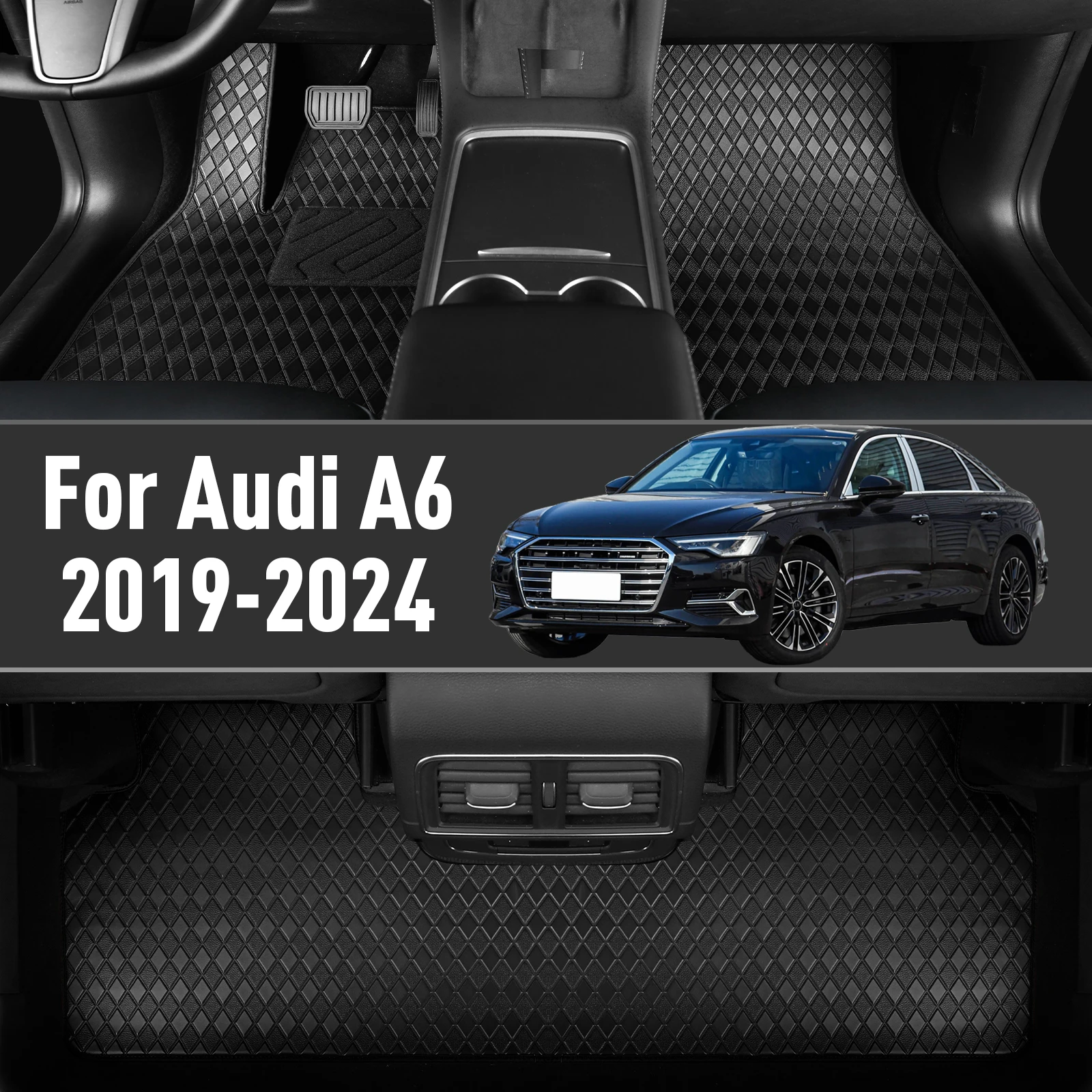 

Автомобильные коврики на заказ для Audi A6 2019 2020 2021 2022 2023 2024, водонепроницаемые, противоскользящие, защитные аксессуары и запчасти