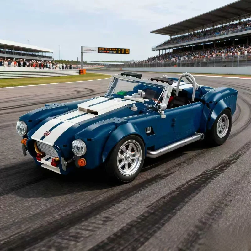 2025 جديد التقنية 10357 شيلبي كوبرا اللبنات الطوب سيارة رياضية مجموعة ميكانيكية نموذج سيارة التجمع لعبة هدايا عيد الميلاد