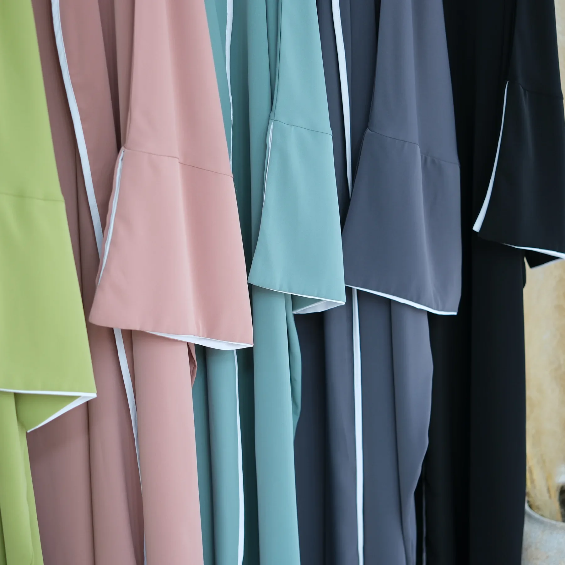 Eid Abaya abierta musulmana para mujer cárdigan modesto bata Ramadán Vestidos Marruecos Dubai Arabia Saudita Abayas Kaftan Jalabiya Vestidos largos