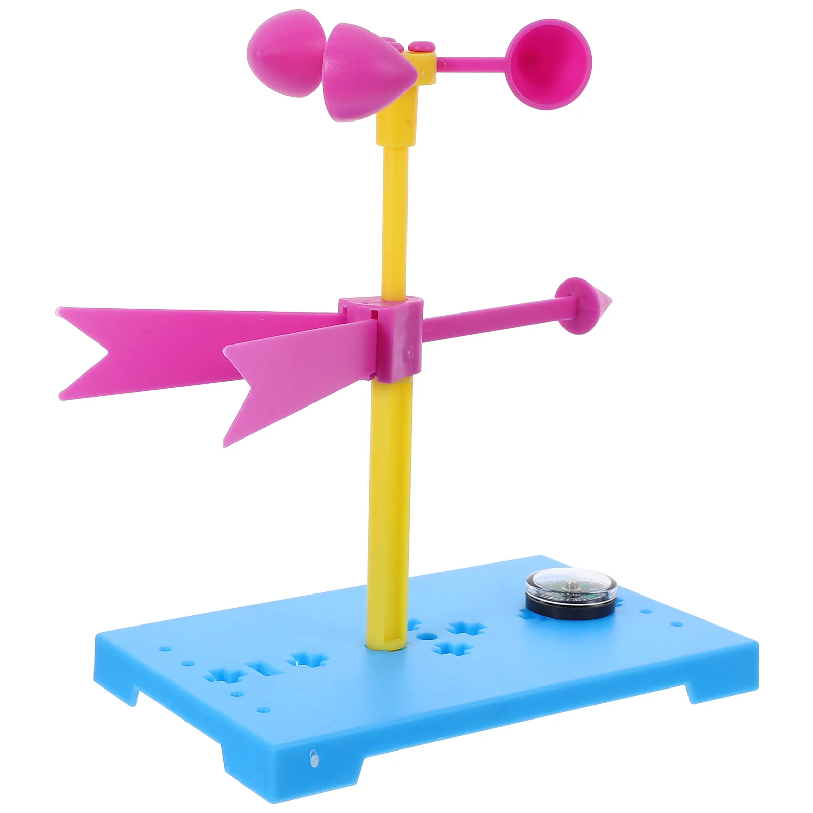 Wind Vane Plastic Weather Kit Toy Educational Experiments DIY Station Indicator Guage