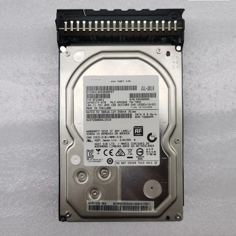 Disco Duro de 6TB para HUAWEI 02311DYQ RH2288 1288 V3 V5 7,2 K SATA, 3,5 pulgadas