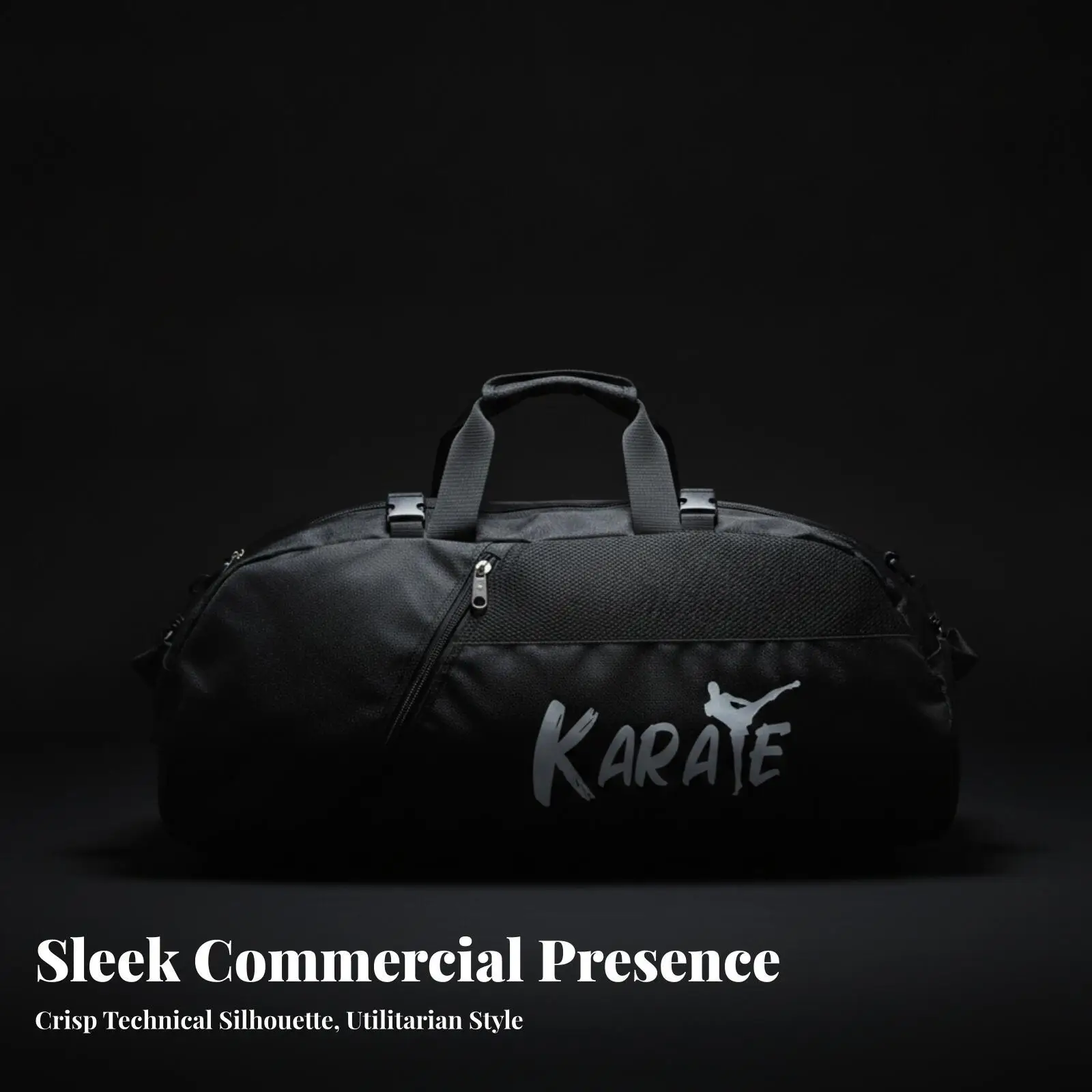 Karate Backpack for Sports Gear Storage with Printed Graphic Shoulder Strap Bag Oxford Nylon Gym Training Duffel - view 5