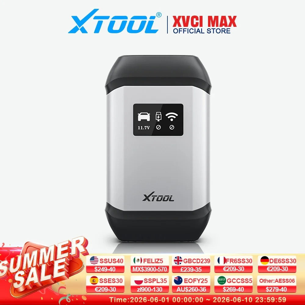 XTOOL XVCI MAX J2534X ECU Programming Car Diagnostic Tool OBD2
