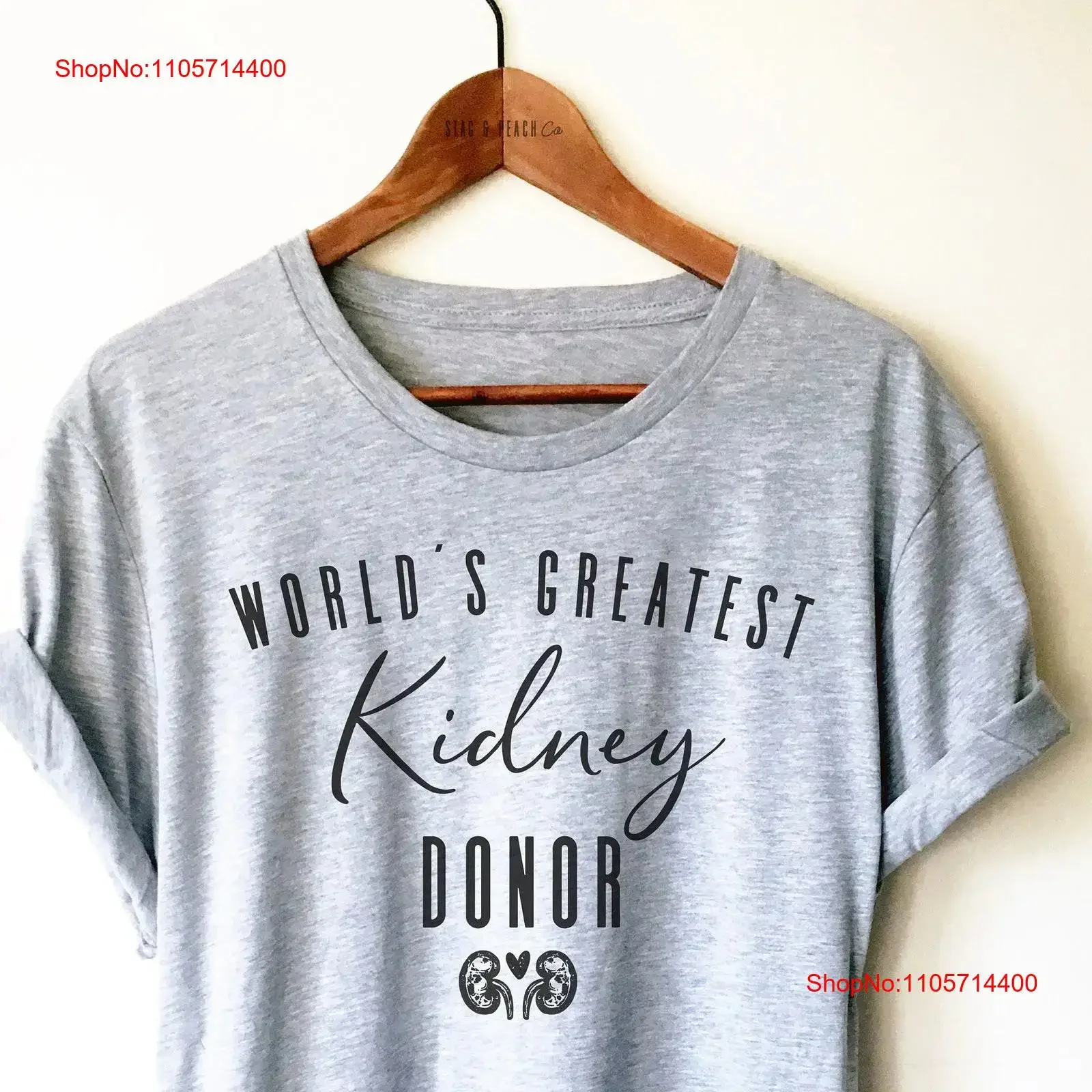 Kidney Donor T Shirt Organ TransplanT Surgery Recovery Get Well vintage Washed fashion homme designer clothes Slightly