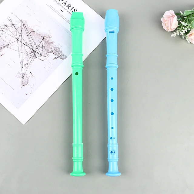 8 Holes Plastic Recorder Long Flute Woodwind Instrument Colorful Instrumens Long Flute 1pcs random color Freeshipping 3