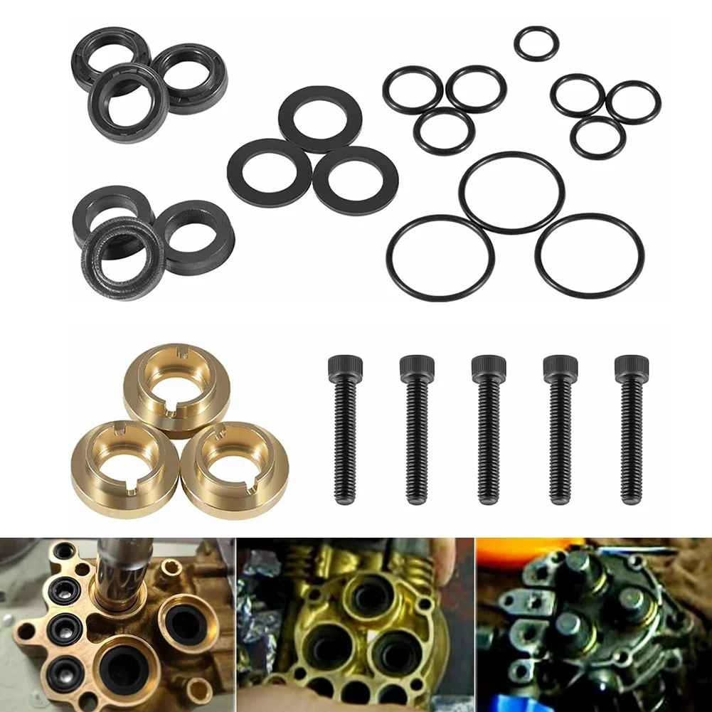 1 Set 27Pcs Pressure Washer Replacement Pump Rubber Seal Kit For 190595GS 190711GS Garden Pressure Washer Tool Repair Kit