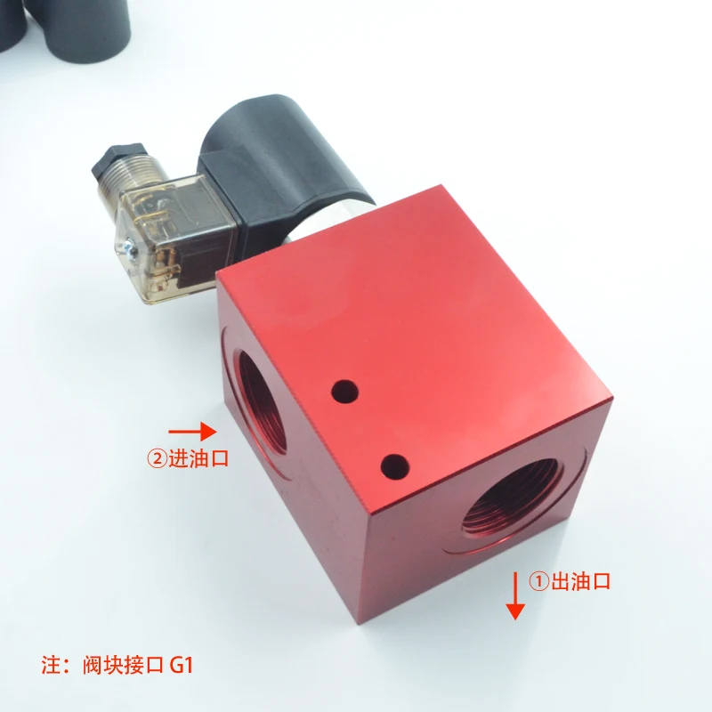 

Two Position Two-way Threaded Hydraulic Oil Valve Block V8068 Matched with SV16 Pressure Relief G1 Connection Block
