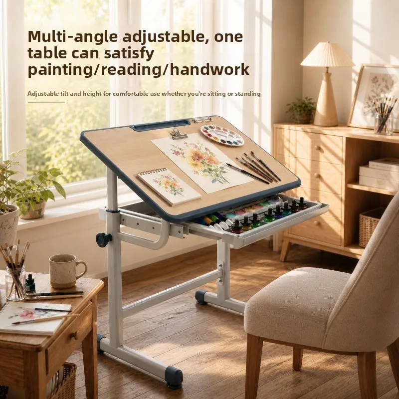 drawing board art painting table painting, desks and chairs Home tutoring class for primary and secondary school students