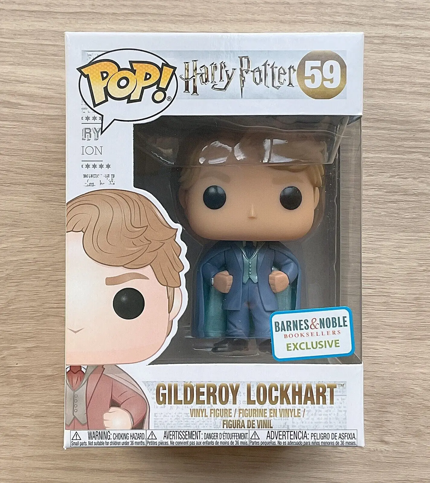 2024 NUEVOS PELÍCAS FUNKO POP Harri Potter GILDEROY LOCKHART 59 # Figura exclusiva de vinilo BARNES NOBLE BOOKSELLERS Modelo Muñecas de juguete