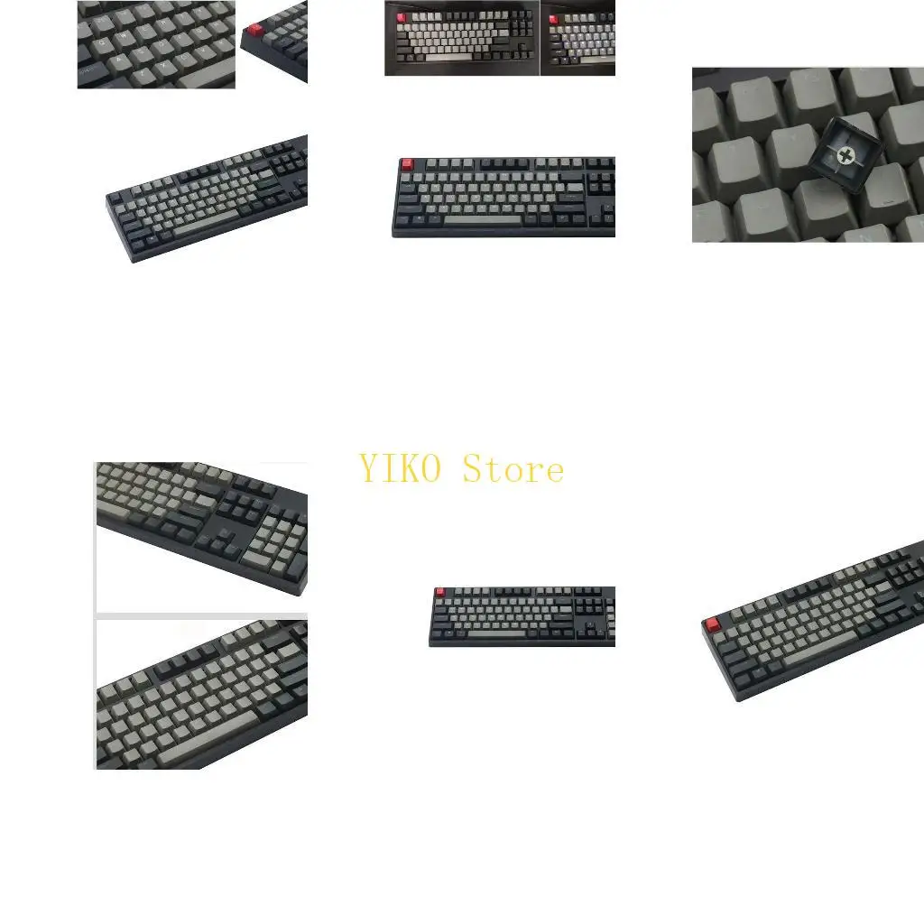 

K32C Double Color Mechanical Keyboard Keycaps 108PCS Light Transmitting for Key Cover for Cherry MX GK61 64 84 96