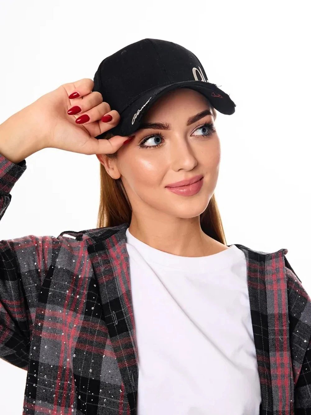 قبعة بيسبول كلاسيكية مطرزة بنص سحابي لصيف وخريف 2025 قبعة رياضية خارجية للشمس والظل