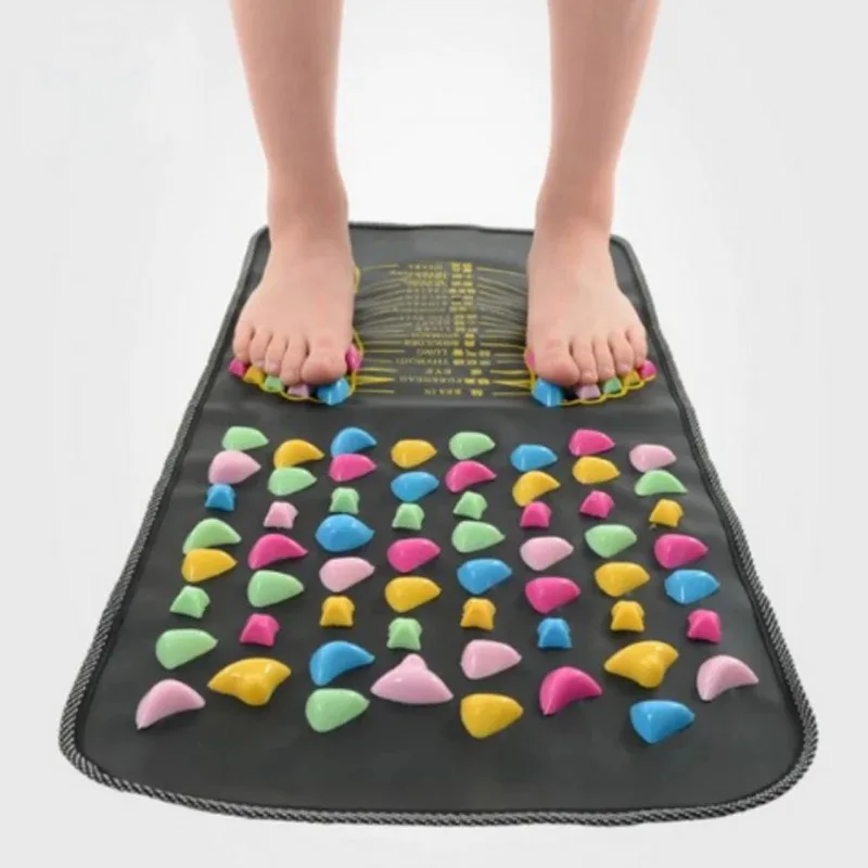 New Yoga Walking Stone Massage Mat Chinese Reflex Pain Relief Foot Spa Mat To Relieve Tired Muscle Relaxation and Nerve Pain