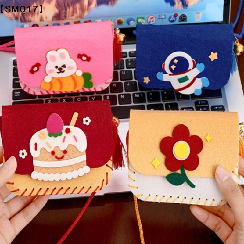 Cute Felt Felt Bag Making Kit Crafts Art Sewing Toy Crossbody Bag Kindergarten Cartoon Handmade Bag【SMQ】 - view 6