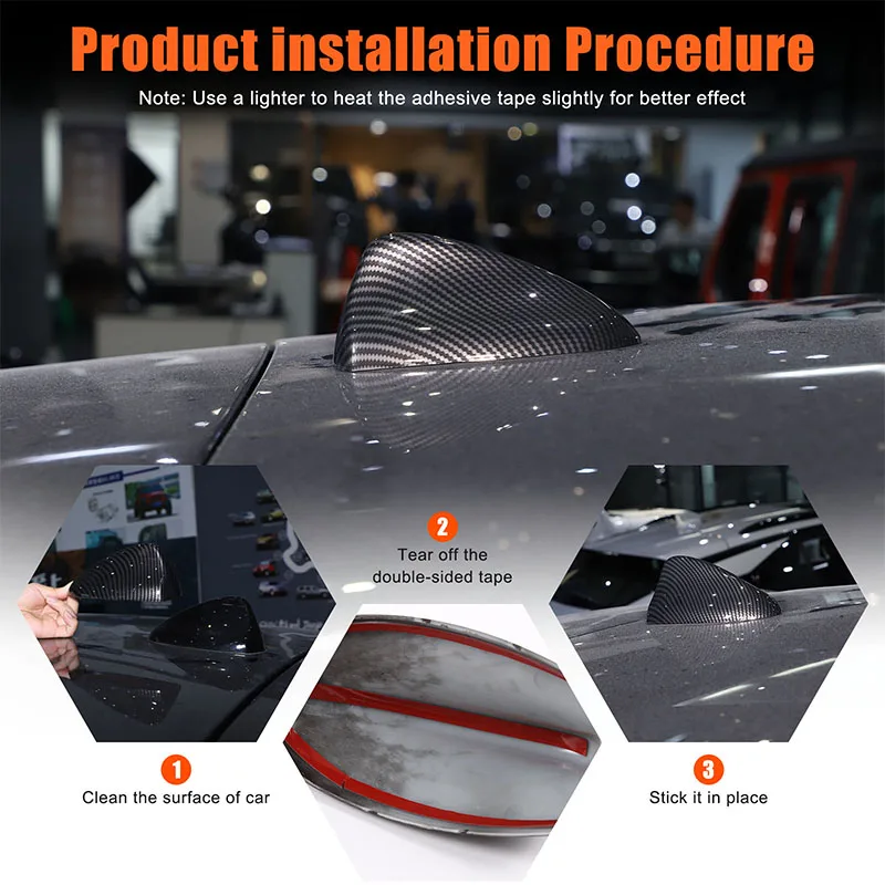 

Suitable For Alfa Romeo Giulia/Stelvio/Tonali Shark Fin Antenna Cover Roof Antenna Receiver Cover ABS Carbon Fiber Pattern