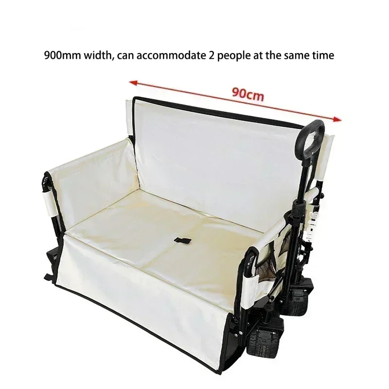 Camping cart standard folding design, suitable for outdoor complex terrain, cost-effective recommended for heavy camping enthusi